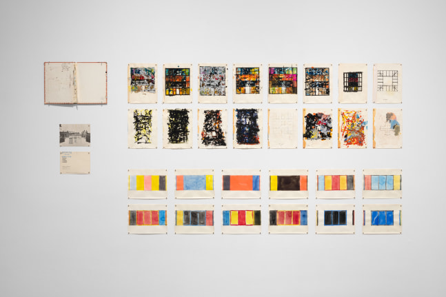 Installation view, Robert Grosvenor & David Novros, February 27 – April 10, 2021