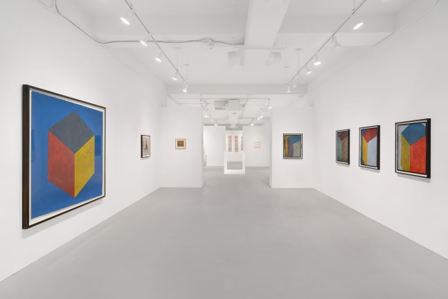 Installation view, Sol LeWitt, Cubic Forms, January 16 – February 7, 2021
