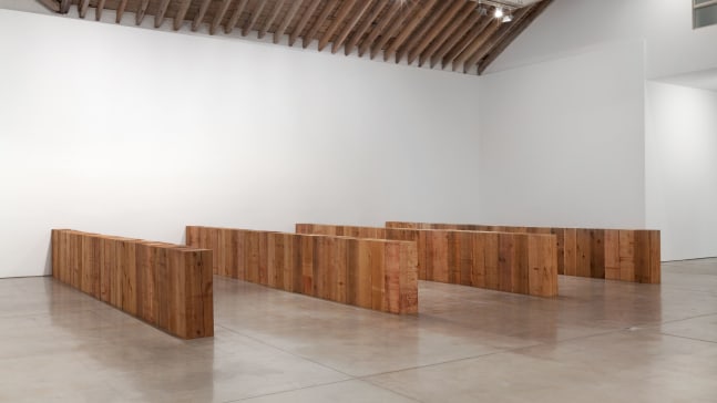 Installation view, Carl Andre, Redoubt, October 27 – December 22, 2012
