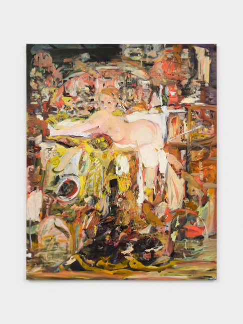 Cecily Brown See Emily Play, 2022-2023 oil on UV-curable pigment on linen 83 x 67 in. (210.8 x 170.2 cm)