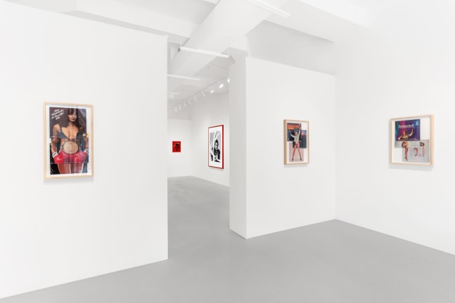 Installation view, Sarah Charlesworth, Ja’Tovia Gary, Christian Marclay, Paul Pfeiffer, The Politics of Desire, February 13 – March 14, 2021