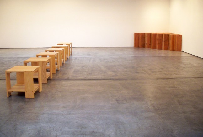 Installation view, Wood, Paula Cooper Gallery, 521 W 21st Street, New York. February 2 - March 1, 2008.