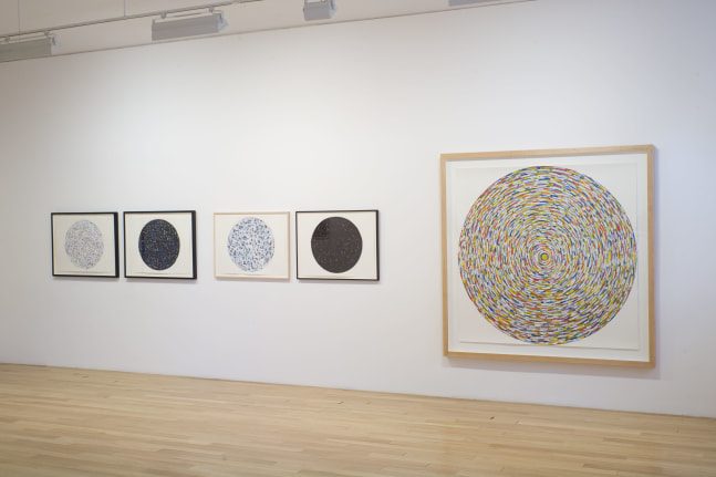Installation view, Works on Paper, Paula Cooper Gallery, 465 W 23rd Street, New York. May 8 - June 19, 2009. © 2025 The LeWitt Estate / Artists Rights Society (ARS), New York. Courtesy Paula Cooper Gallery, New York.