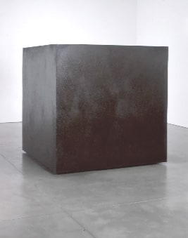 Tony Smith "Die" 1962 Steel, oiled finish 72 x 72 x 72 in.
