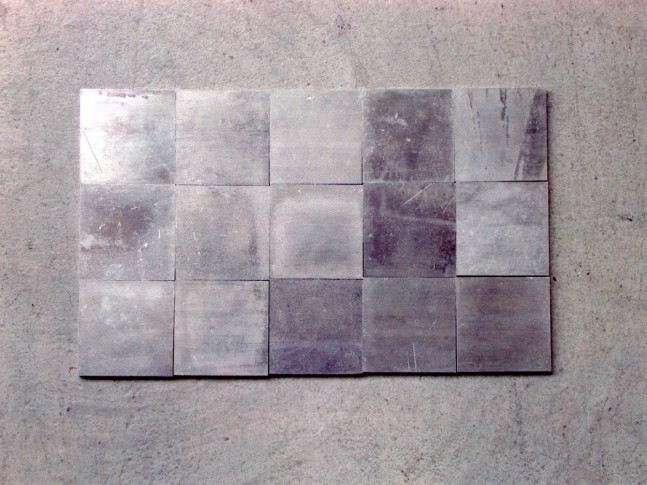 Carl Andre "3 x 5 Al Block" 2000 Aluminum Overall 3/8 x 16 7/8 x 10 1/8"