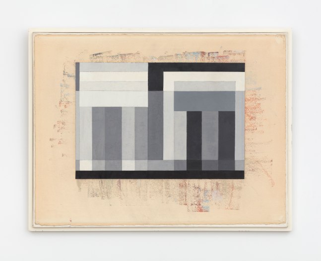 David Novros Untitled, 1973-75 oil paint on paper mounted on Shoji-panel 24 x 31 in. (61 x 79 cm)