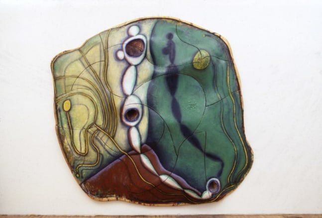 Elizabeth Murray &quot;Wishing for the Farm&quot; 1991 Oil on canvas 107 1/8&quot; x 114 5/8&quot; x 13 1/2&quot;