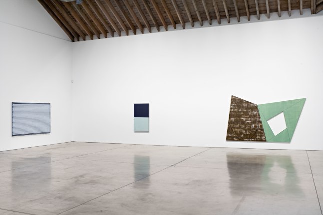 Installation view, Stripes and Solids, Paula Cooper Gallery, 534 West 21st Street, New York. October 7 - 31, 2009.