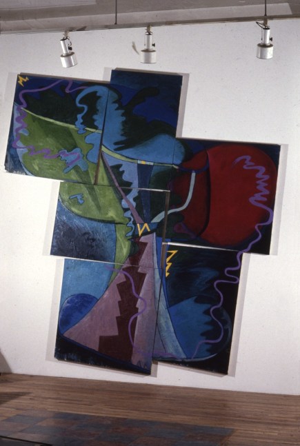 Elizabeth Murray &quot;Small Town&quot; 1980 Oil on canvas 11' 5&quot; x 10' 10&quot;