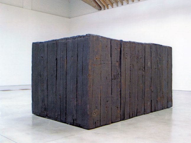 Robert Grosvenor Untitled, 1980-81 pine, creosote, paint, 67 x 133 x 74 inches (170.2 x 337.8 x 188 cm)