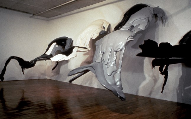 Installation view, Lynda Benglis, Paula Cooper Gallery, 96-100 Prince Street, NY, September 25 - October 21 1971. © Lynda Benglis / Licensed by Artists Rights Society (ARS) New York. Courtesy PACE, New York, and Paula Cooper Gallery, New York. Photo: Geoffrey Clements.