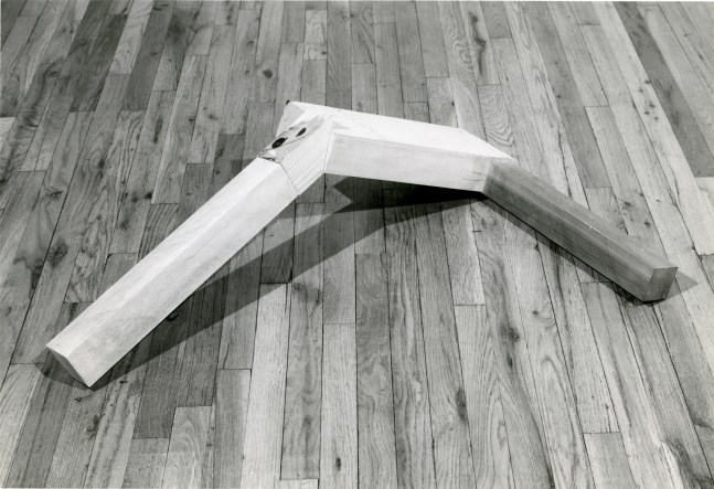 Joel Shapiro &quot;Untitled&quot; 1983 Oil on wood 11 3/8&quot; x 38 1/4&quot; x 23 3/4&quot;