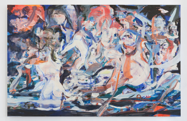 Cecily Brown Madrepora (Shipwreck), 2016 oil on linen 97 x 151 1/8 x 1 1/2 in. (246.4 x 383.9 x 3.8 cm)