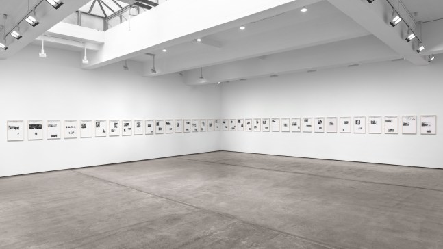 Installation view of Sarah Charlesworth: Modern History at Paula Cooper Gallery