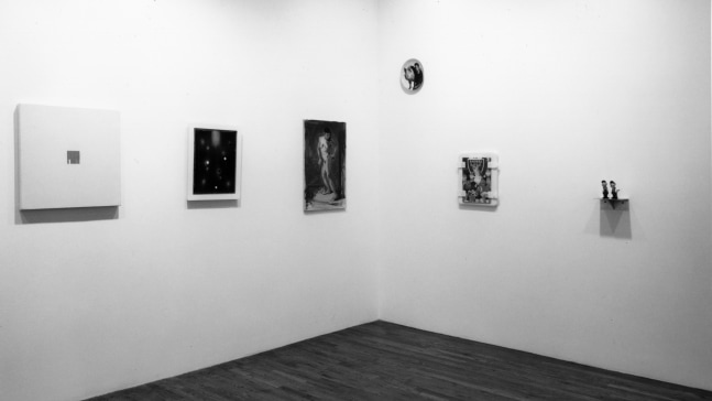 Installation view, Act-Up Benefit Exhibition, Paula Cooper Gallery, 155 Wooster Street, New York, December 5 - 21, 1991. Photo: Zindman Fremont.