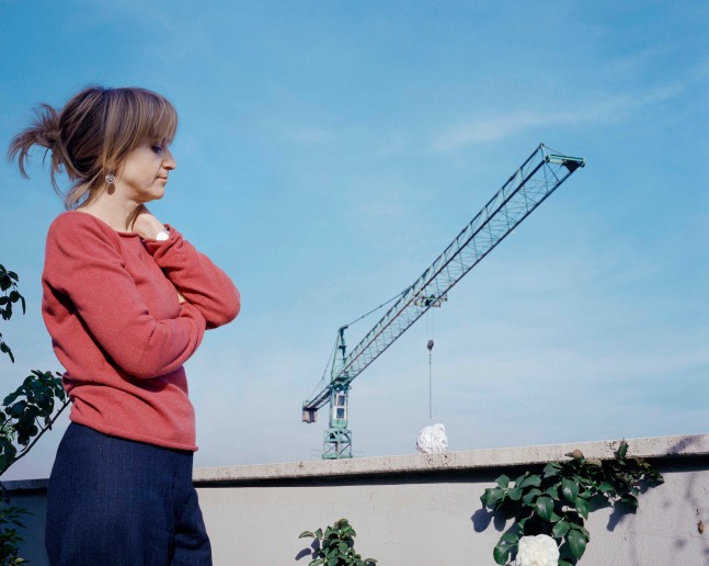 Sophie Calle Take Care of Yourself. Luciana  Litteizzetto, Actress" 2007  Portrait: Fine Art print dry mounted on aluminum, wooden frame, glass film: video screen portrait 38 1 /2 x 31 in. (98 x 78.5 cm) film: 3' 30"