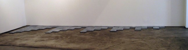 Carl Andre &quot;Blue Stone Y ( Y 2, 3, 4. 5, 6, 7)&quot; 2006 Belgian blue limestone, 83 squares total 1 x 56 1/4 x 213 1/4 in.