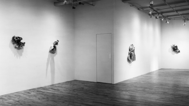 Installation view, Lynda Benglis, Paula Cooper Gallery, 155 Wooster Street, New York, October 30 - November 27, 1983. Photo: Lynda Benglis.