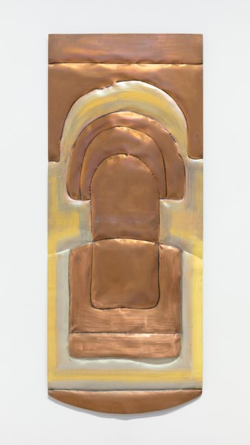 David Novros Untitled, c. 1995 copper, lead, oil paint 88 1/2 x 36 in. (224.8 x 91.4 cm)