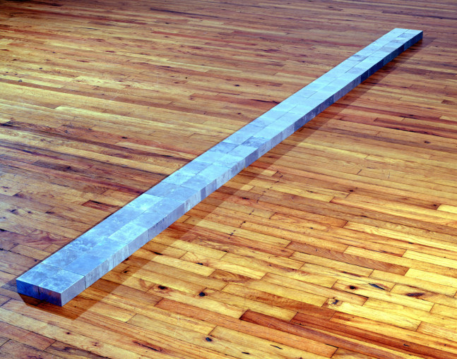 Carl Andre &quot;2 (30 AL)&quot; 1980 Aluminum Blocks 1 7/8&quot; x 141 3/4&quot; x 7&quot;