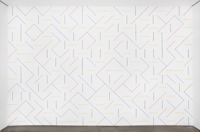 Installation view, Sol LeWitt, Arcs and Lines, May 7 – August 26, 2011