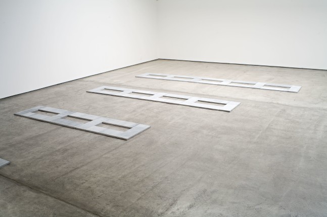 Installation view, Carl Andre, Paula Cooper Gallery, 521 West 21st Street, New York. September 26 - October 24, 2009. © 2025 Carl Andre / Artists Rights Society (ARS), New York. Courtesy Paula Cooper Gallery, New York.