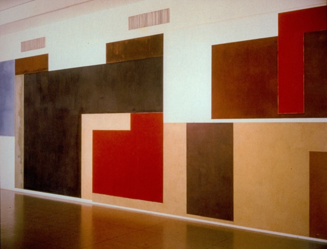 David Novros Untitled, 1973 fresco Museum of Modern Art, New York, 1973.