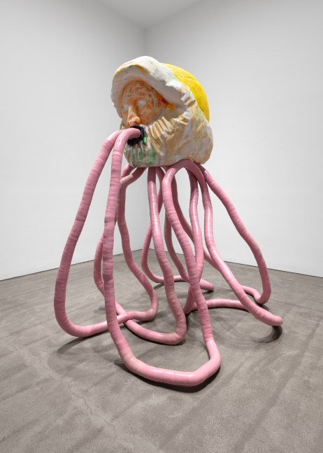 Justin Matherly
Eat yourself fitter, 2020
fiberglass resin, epoxy resin, acrylic lacquer spray paint, UV varnish
89 1/2 x 81 x 63 in. (227.3 x 205.7 x 160 cm)