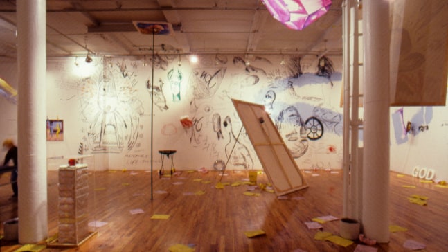 Installation view, Jonathan Borofsky, Paula Cooper Gallery, 155 Wooster Street, New York, October 18 - November 15 1980. © Jonathan Borofsky. Courtesy Paula Cooper Gallery, New York. Photo: Geoffrey Clements.