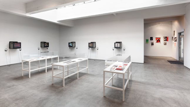 Installation view, Two Moon July: Film and Video from The Kitchen’s Archive, January 15 – February 12, 2014