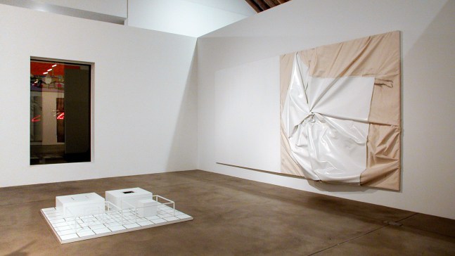 Installation view, From the Observatory, Paula Cooper Gallery, 534 W 21st Street, New York. March 16 - April 20, 2002. Photo: Tom Powel.