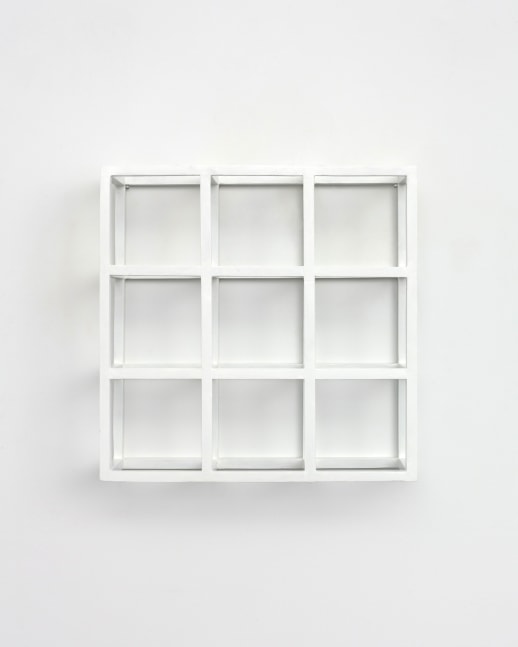 Sol LeWitt Modular Wall Structure, c. 1965 painted wood 14 5/8 x 14 1/2 x 5 1/4 in. (37.1 x 36.8 x 13.3 cm)
