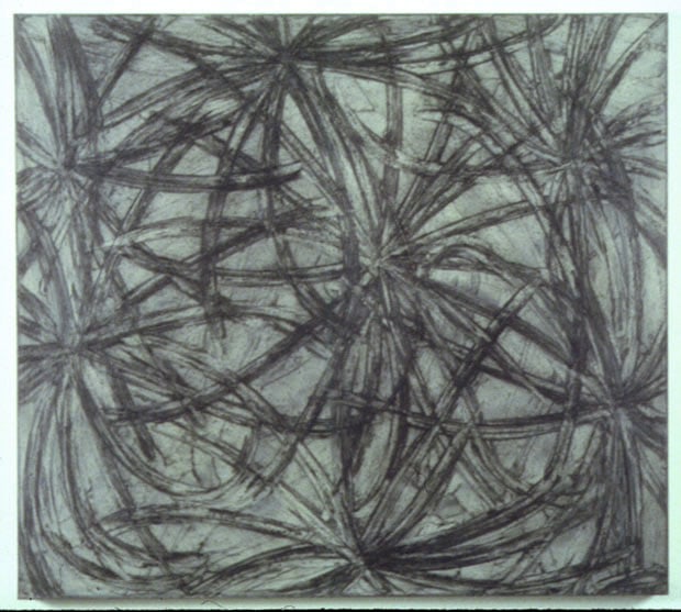 Julien Lethbridge "Untitled" 1998 Oil and graphite on linen 40 x 45"