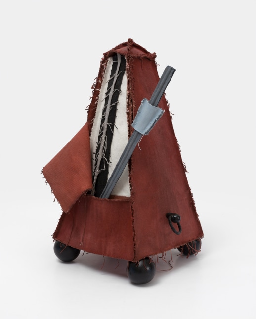 Claes Oldenburg &amp; Coosje van Bruggen Silent Metronome, 16 inch, Version Four, 2005 Canvas, wood, cord, hardware; painted with acrylic and latex 16 x 8 1/2 x 10 in. (40.6 x 21.6 x 25.4 cm), variable dimensions