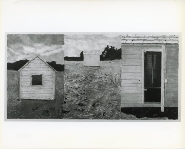 Jennifer Bartlett &quot;Old House Lane #7&quot; Pastel on 3 sheets of paper 44&quot; x 90&quot;