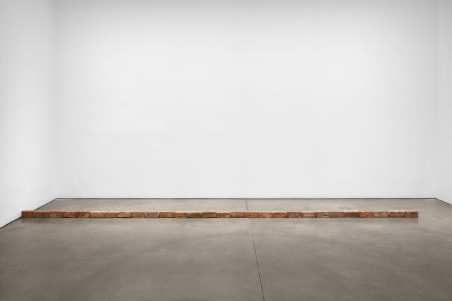 Installation view, Carl Andre, Paula Cooper Gallery, New York, January 9 – February 8, 2025. © 2025 Carl Andre / Artists Rights Society (ARS), New York. Courtesy Paula Cooper Gallery, New York. Photo: Steven Probert.