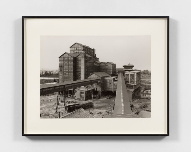 Bernd & Hilla Becher Preparation Plants from Coal Mines, 1966-78 gelatin silver print 11 7/8 x 15 7/8 in. (30.2 x 40.3 cm) frame: 17 1/4 x 21 1/4 x 1 1/2 in. (43.8 x 54 x 3.8 cm)