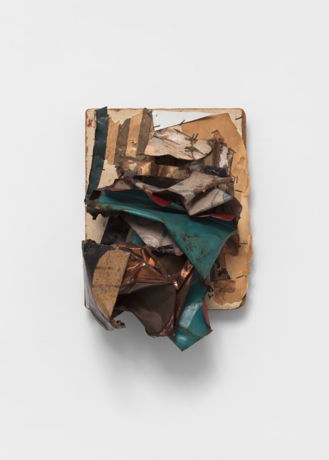 John Chamberlain Untitled, 1961 painted metal construction and paper collage on fiber board 14 x 10 x 5 inches (35.6 x 25.4 x 12.7 cm)