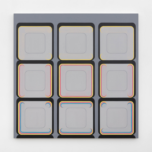 Dan Walsh Channel, 2020 acrylic on canvas 55 x 55 in. (139.7 x 139.7 cm)