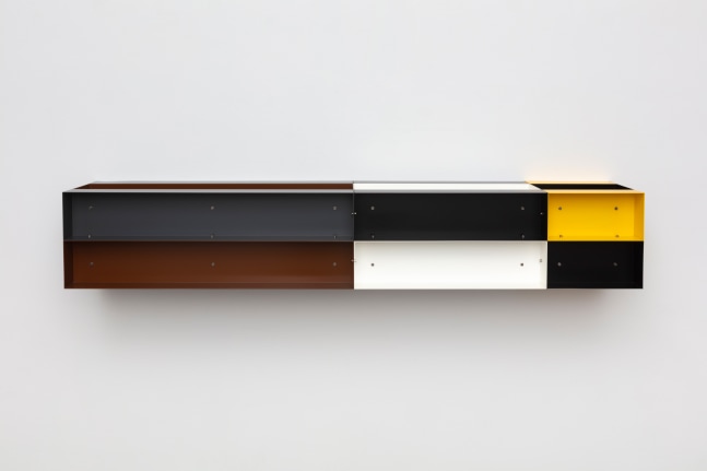 Donald Judd Untitled, 1985 painted aluminum 11 3/4 x 69 1/4 x 11 3/4 in. (29.8 x 175.9 x 29.8 cm)
