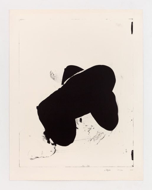 Joel Shapiro untitled, 1979 lithograph on rolled Arches Cover paper 44 1/4 x 34 3/4 inches 112.4 x 88.3 cm Edition of 30