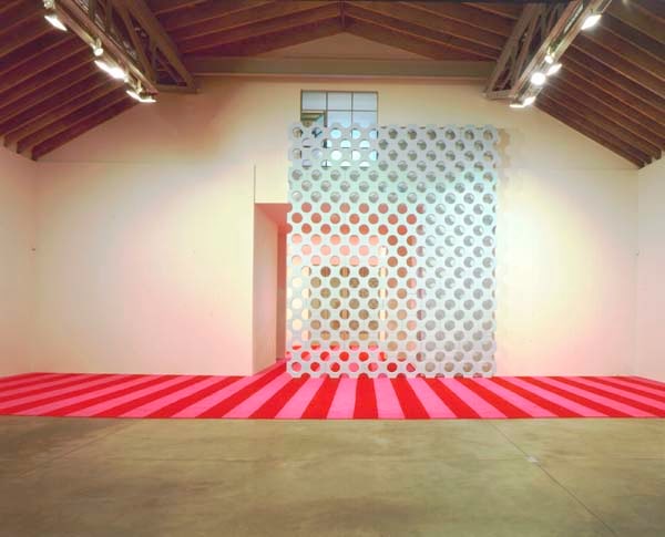 Rudolf Stingel "Untitled" 1997 Styrofoam and acyrlic paint Overall 20' x 16 5'8" x 489.27 x 10.16 cm