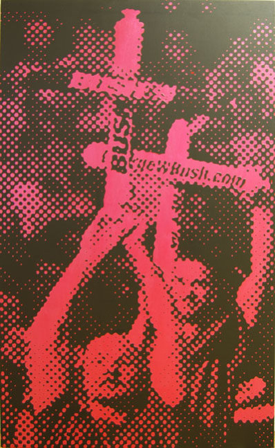 Wayne Gonzales "Untitled" 2007 Acrylic on canvas 62 x 38 in.
