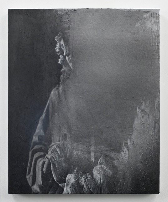 Rudolf Stingel "Untitled (St. John)" 2009 Oil on linen 16 x 13 in.