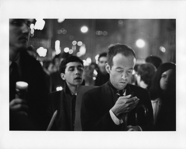 Peter Moore [March for Freedom of Expression, New York, Taylor Mead], 1964 vintage silver gelatin print 8 x 10 in. (20.3 x 25.4 cm)