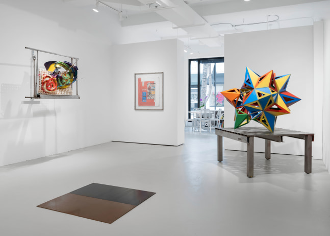 Installation view, Carl Andre, Lynda Benglis, Frank Stella, December 17, 2022 - January 22, 2023, 243A Worth Avenue, Palm Beach