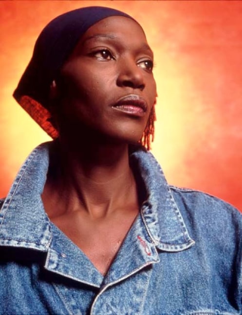 Andres Serrano "America (Denise Smith, Ex-Model and Crack Head)" 2002 Cibachrome, silicone, plexiglas, wood frame 60 x 49 1/2 in.