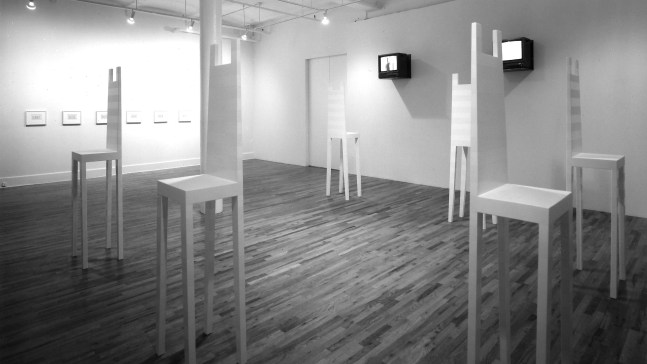Installation view, Deafman Glance: A Video Installation, Robert Wilson, Paula Cooper Gallery, 149 Wooster Street, New York, December 2 - 23, 1991. © Robert Wilson. Courtesy Paula Cooper Gallery, New York.