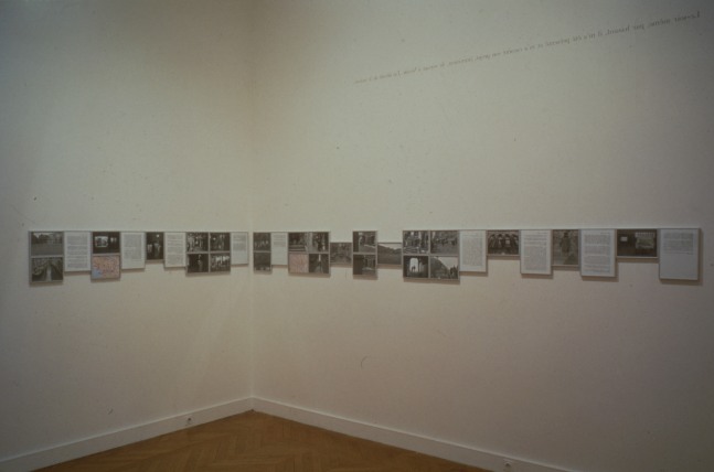 Sophie Calle "Suite Venitienne" 1980 55 black & white photographs, 24 text panels, 3 maps dimension variable
