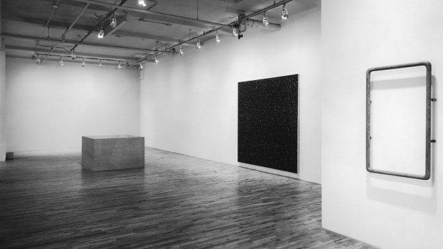 Installation view, Group Exhibition, Paula Cooper Gallery, 155 Wooster Street, New York, December 13 1975 - January 14 1976. Photo: Geoffrey Clements.